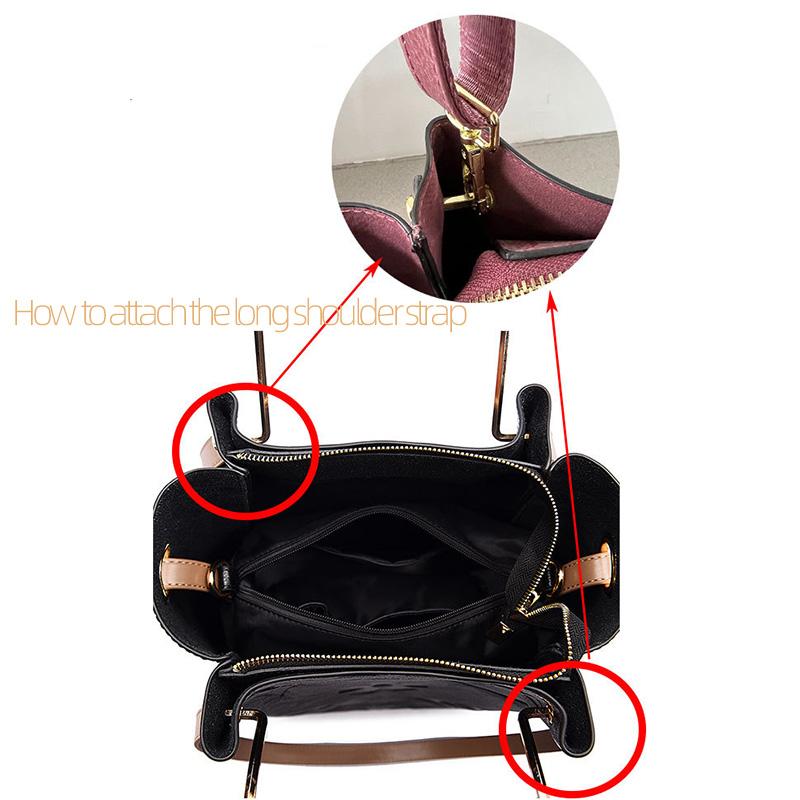 Women Bucket Bag Luxury Designer Handbag Vintage Embossed Faux Leather Tote Bag for Women Large Capacity Female Shoulder Bag Crossbody Bag