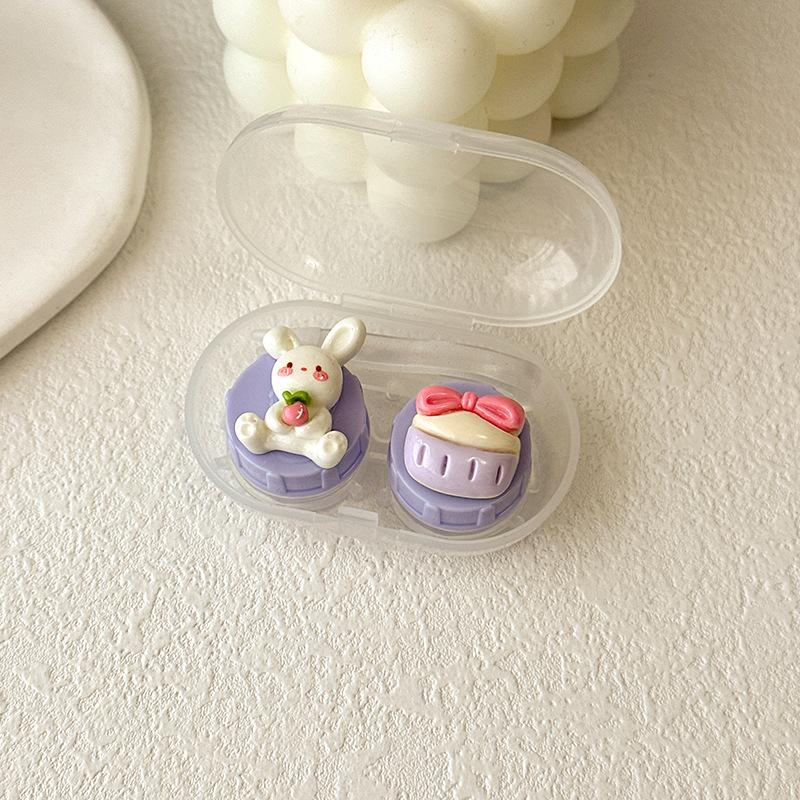 Portable Cute Bear Contact Lens Box Holder Travel Eye Contact Lenses Case Container Storage Case Travel Accessories