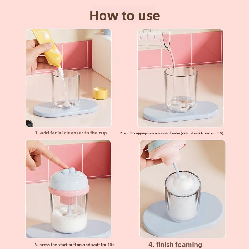 Elektrisches Schäumgerät Gesichtsreiniger Shampoo Duschgel Automatisches Schäumgerät Schäumflasche Mousse Schäum-Gadget