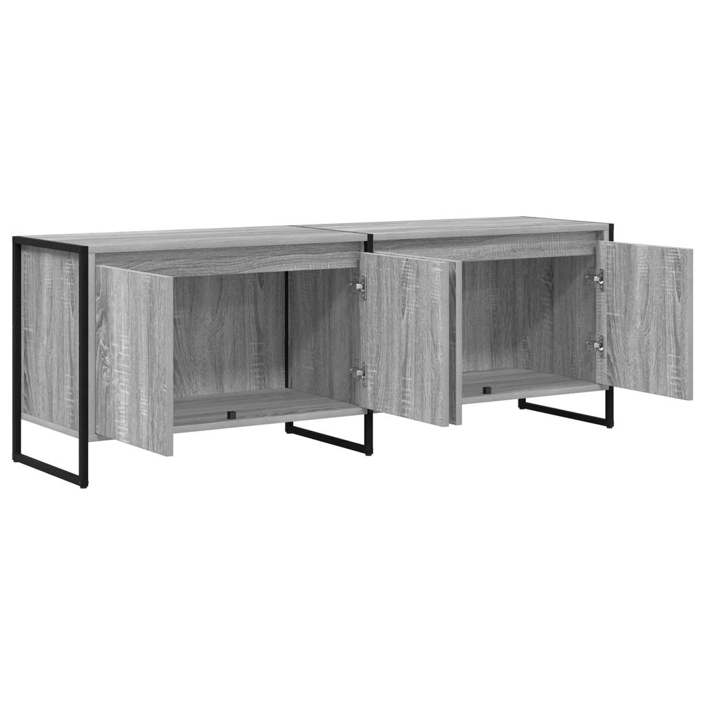 TV Stand in Grey Sonoma 140 x 36 x 49.5 cm Particleboard