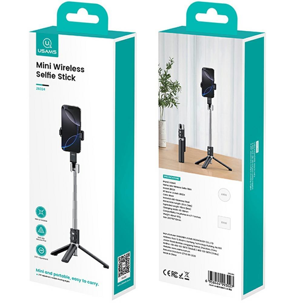 Selfie Stick USAMS ZB324 Mini Wireless Black