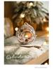 Glass Christmas Ball Ornament - Festive Hanging Decoration for Holiday Atmosphere