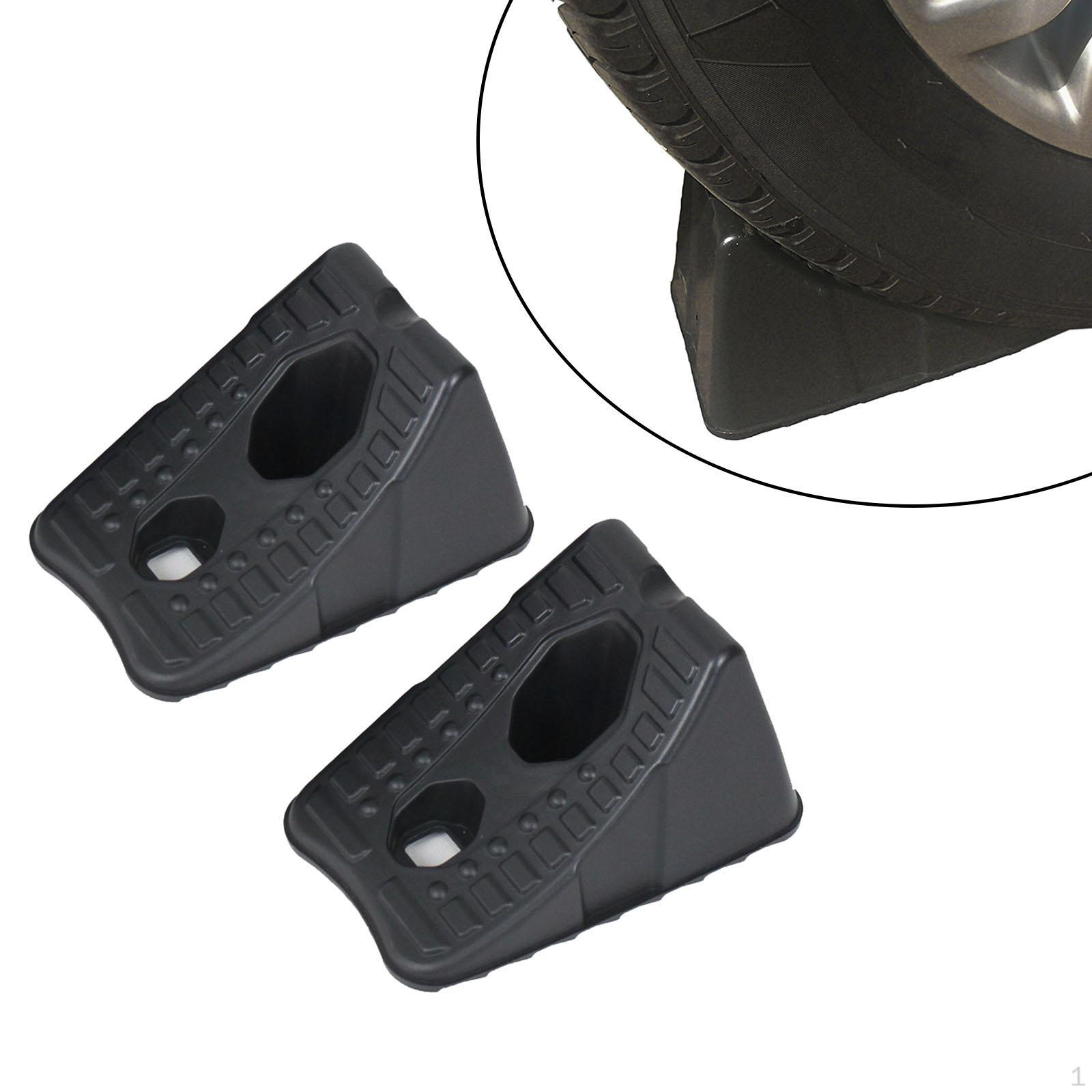 

2 шт. сверхмощные колесные колодки, резиновые, простые в использовании запасные части, универсальный стопор для шин