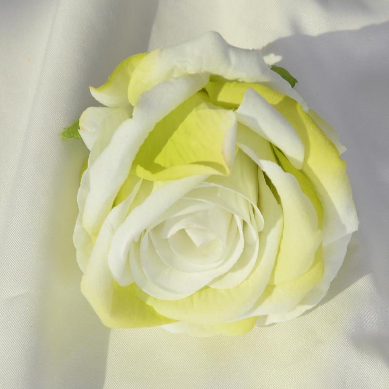 Rose Velvet Artificial Rose Head With Embossed Craft For Wedding Venue Romantic