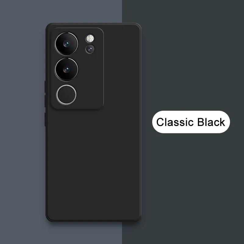 

Квадратный жидкий силиконовый чехол для VIVO V29 Pro V29Pro Camera Защитный 360-градусный противоударный мягкий чехол для телефона VIVOV29 Funda Bag VIVO V29