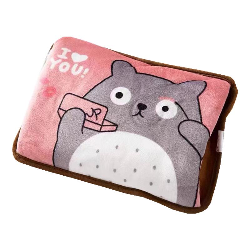 Wiederaufladbarer explosionsgeschützter elektrischer Handwärmer mit Kaninchenfell - Wärmflasche für Winterbettwäsche