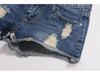 Women's Plus Size Korean Style Ripped Denim Shorts – Summer 3/4 Hot Pants