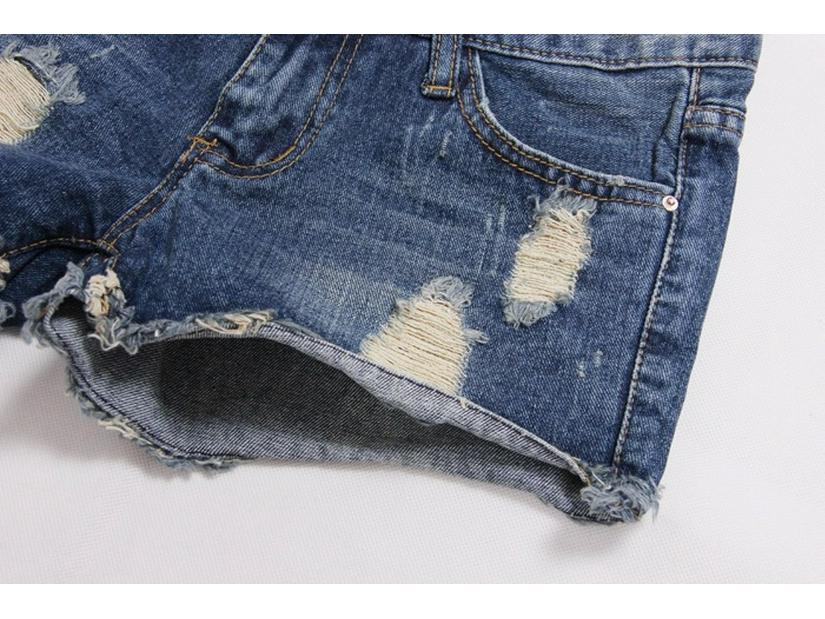 Women's Plus Size Korean Style Ripped Denim Shorts – Summer 3/4 Hot Pants