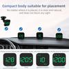 GPS-Tachometer, Head-Up-Display, Fahrtrichtung, Zeitanzeige, Übergeschwindigkeitsalarm, Müdigkeit beim Fahren