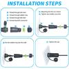 1pc/2pcs IP68 Waterproof Cable Type C Female Connectors for Harsh Environment and Quick Installation Outdoor Use
