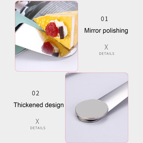 Pizza Shovel Long Lifespan Easy To Grab Stainless Steel Cake Pie Bread Slicer for Dining Room