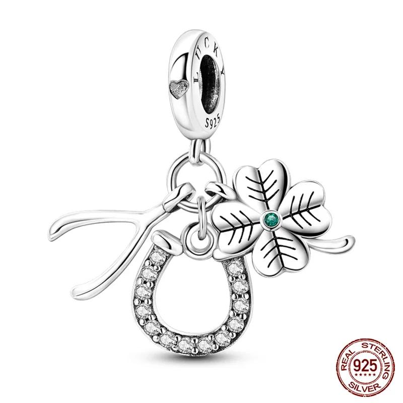 925 Silver Fashion Camera Coffee Cup Flower Charms Beads Fit 925 Original Bracelet DIY Birthday Jewelry Making for Women