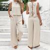 Summer Women's Fashion Sleeveless Tank Top Casual Pants Set