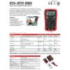 UNI-T UT33+ series handheld digital multimeter UT33A+/UT33B+/UT33C+/UT33D+; LCD backlit display