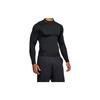 Under Armour HeatGear® Compression Long Sleeve High Neck Sports Shirt Men Tops Black 1289559-001
