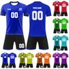 Personalisierte Shirts Kit Herren Mädchen mit Namen Nummer benutzerdefinierte Fußballtrikots für Jungen Trainingsanzug