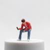 Miniature Man On Toilet Detailed 1:64 Scale Figurines Figure for