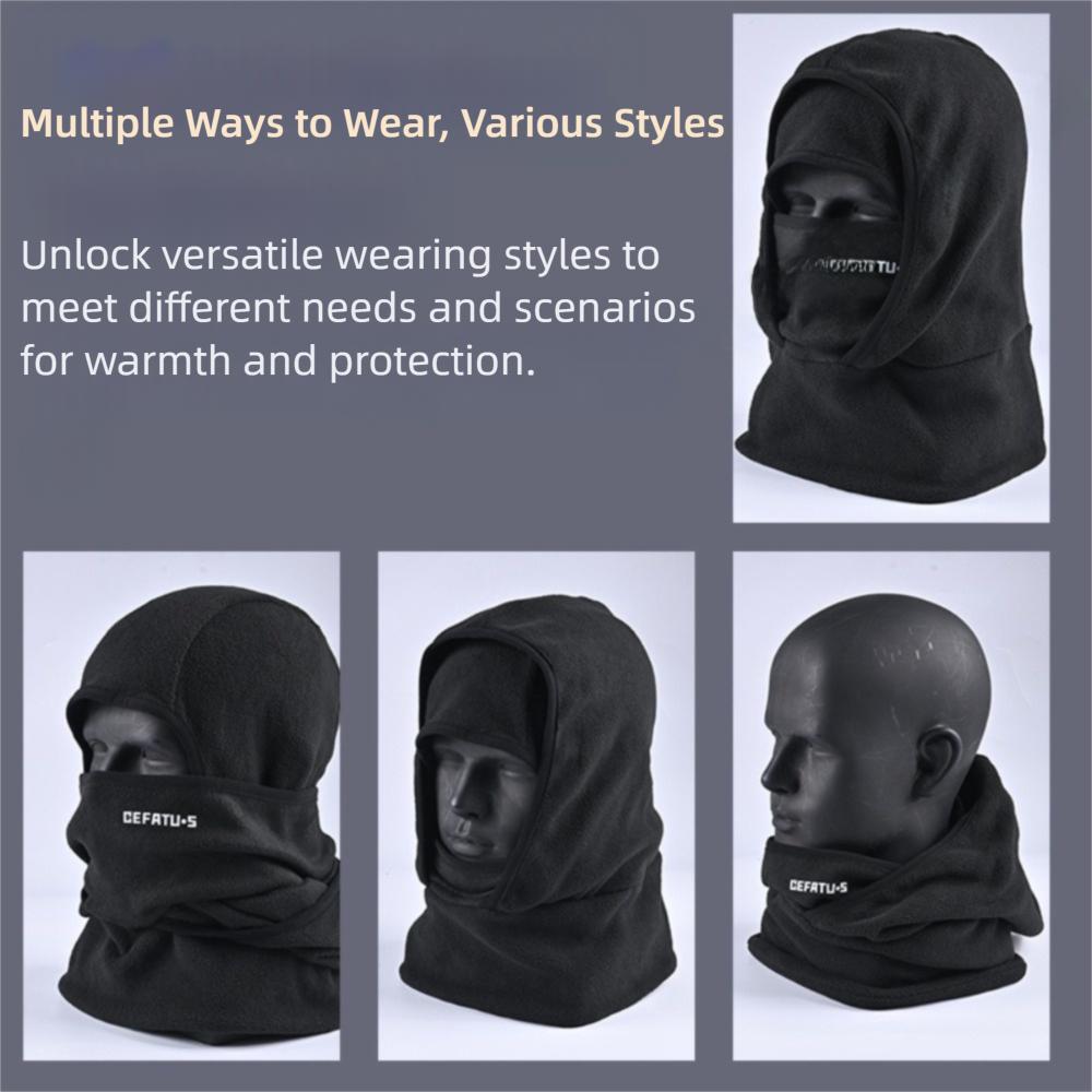 New Windproof Balaclava Hat Keep Warm Multifunctional Ear Protection Cap Cold Proof Cycling Mask Winter