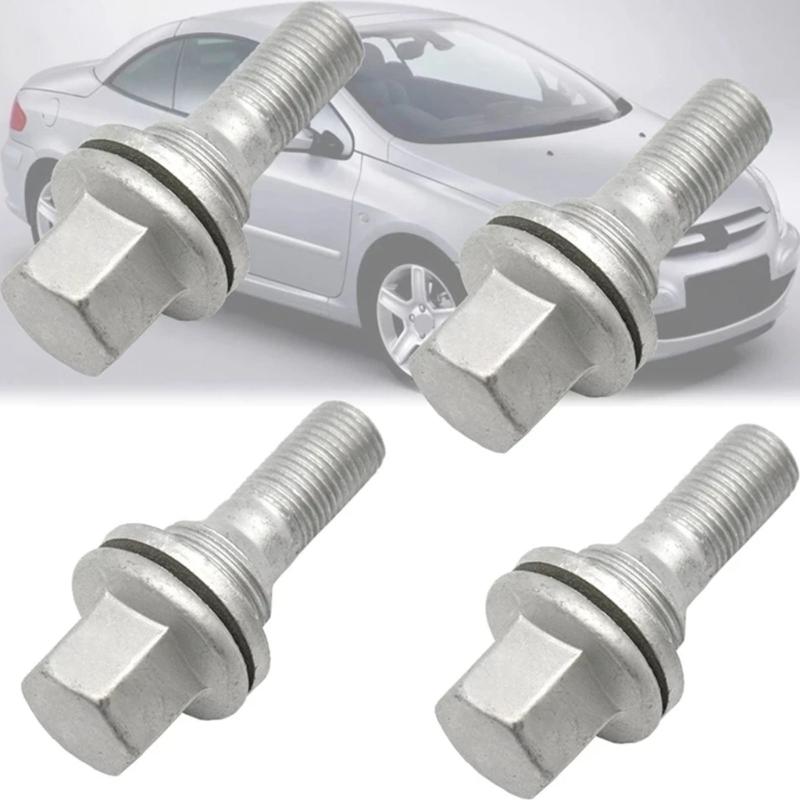 4 Piece Automotive Lug Nuts 540567 940684 9682405080 9817024580 Suitable for 206 207 307 308 406 407 607 1007 2008 3008