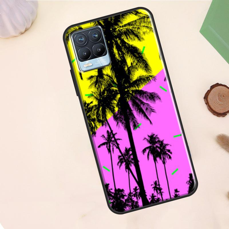 Stars Space Palm Trees Case For Realme C75 C63 C61 C55 C51 C53 C35 C65 C67 C71 11 12 13 14 15 Pro Plus GT6 GT7 Pro