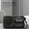 Portable FM Radio Rechargeable Solar Charging Bluetooth Speaker USB TF MP3 Player Outdoor Wireless Speaker with FM Receiver