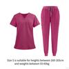 Women Scrub Uniform Set Jogging Cloth Top and Jogger Pants for Yoga Pet Grooming