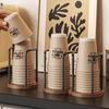 Disposable Cup Holder Multi-Function Durable 1Pcs Coffee Cup Organizer Desktop Teacup Rack for Student Dormitory Use