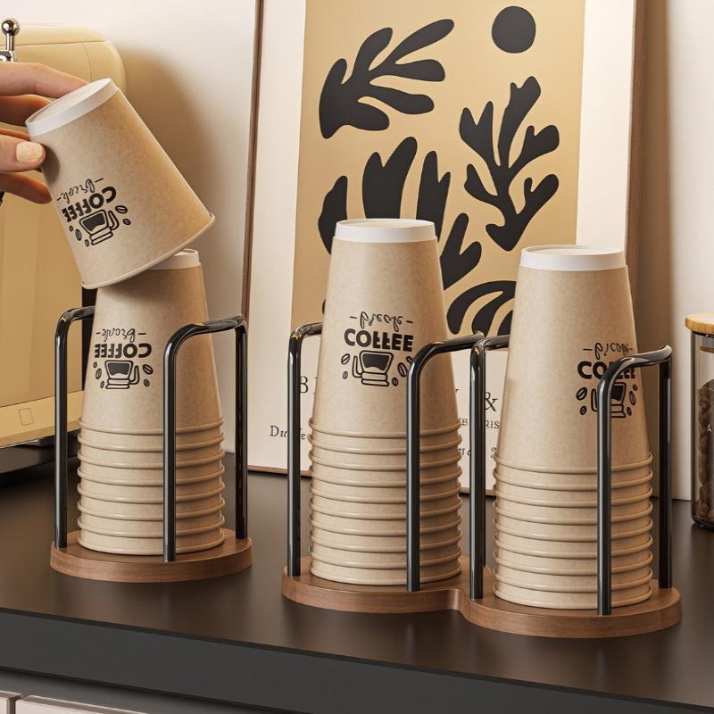 Disposable Cup Holder Multi-Function Durable 1Pcs Coffee Cup Organizer Desktop Teacup Rack for Student Dormitory Use