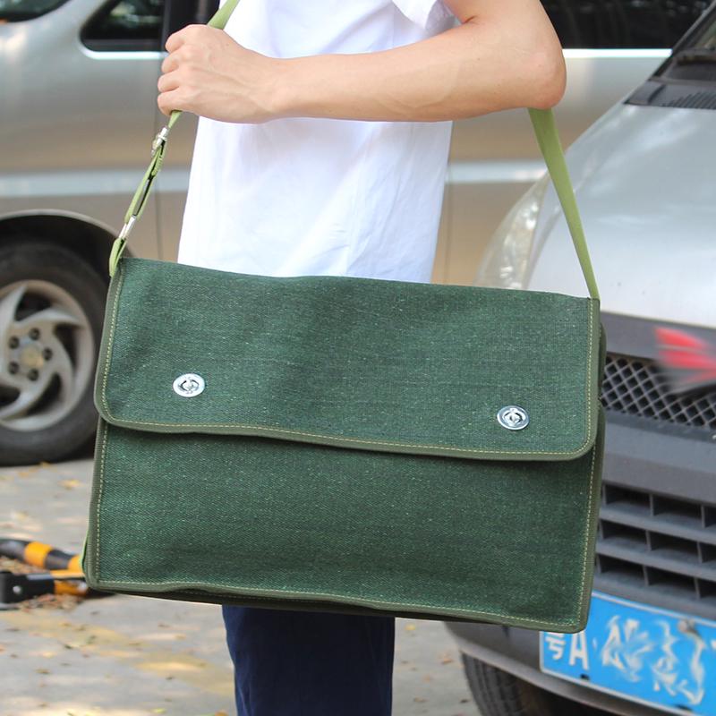 Sturdy Multifunctional Canvas Electrician Tool Bag - Durable, Wear-Resistant Hardware Organizer Pouch