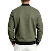 Men Faux‑Suede Bomber Jacket, Snap‑Button Front Contrast Ribbed Collar Cuffs Hem Zippered Sleeve Pocket Side Hand Pockets Casual Streetwear Outerwear