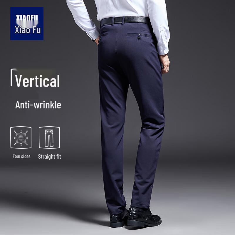 

Men s Casual Anti-Wrinkle Straight Fit Business Trousers 35
