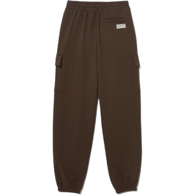 FILA Casual Pants Unisex Brown Moderate Straight Fit Pants FS2FPH1103XBRN