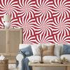 Hippie background red wallpaper for living room and bedroom 50x1000