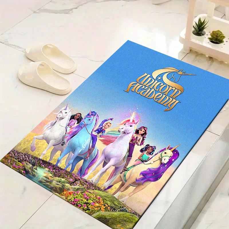 Unicorn Academy Carpet Rug for Living Room Bedroom Home Sofa Decoration,Kids Play Non-slip Floor Mat