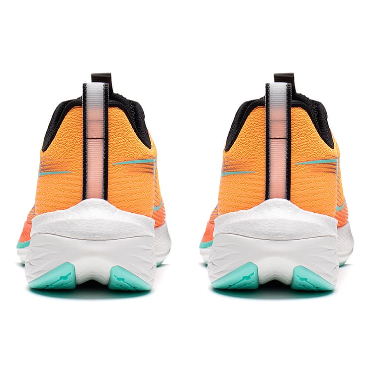 Li Ning Red Hare 6 Pro Cushioning Slip Resistant Abrasion Resistant Low top Running Shoes Men's Neon Bright Orange ARMT013-3