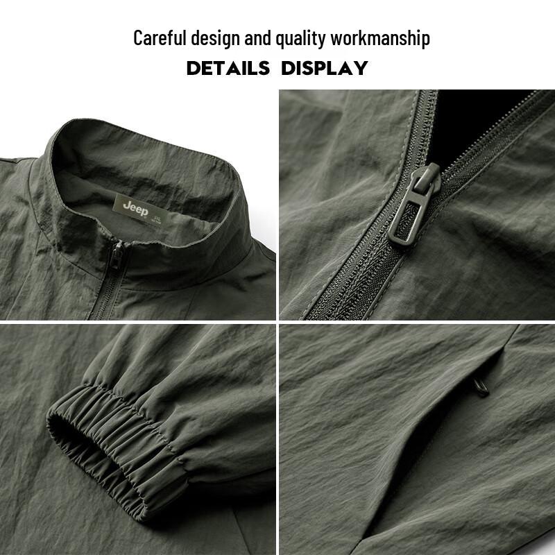 JEEP Men's Casual Multi-Pocket Water-Repellent Jacket