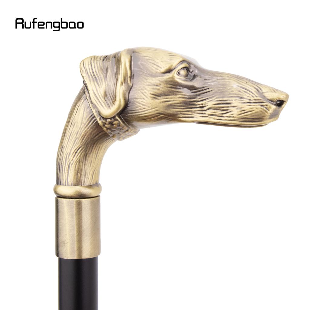 Yellow Dog Sausage Dog Head Walking Cane Fashion Decorative Walking Stick Gentleman Elegant Cosplay Cane Knob Crosier 93cm