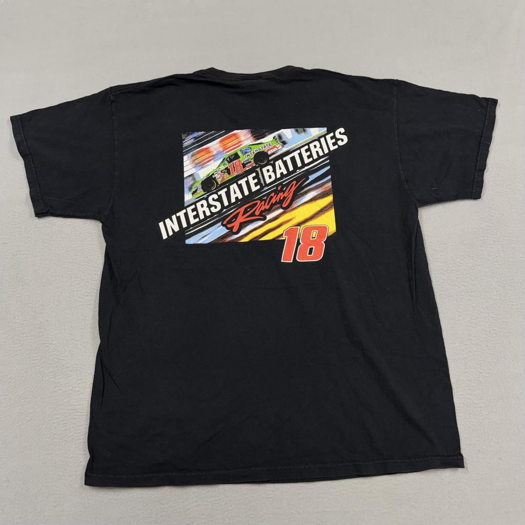 Interstate Batteries Racing Shirt Mens Large Black NASCAR 18 Graphic T-Shirt Tee Unisex T-Shirt