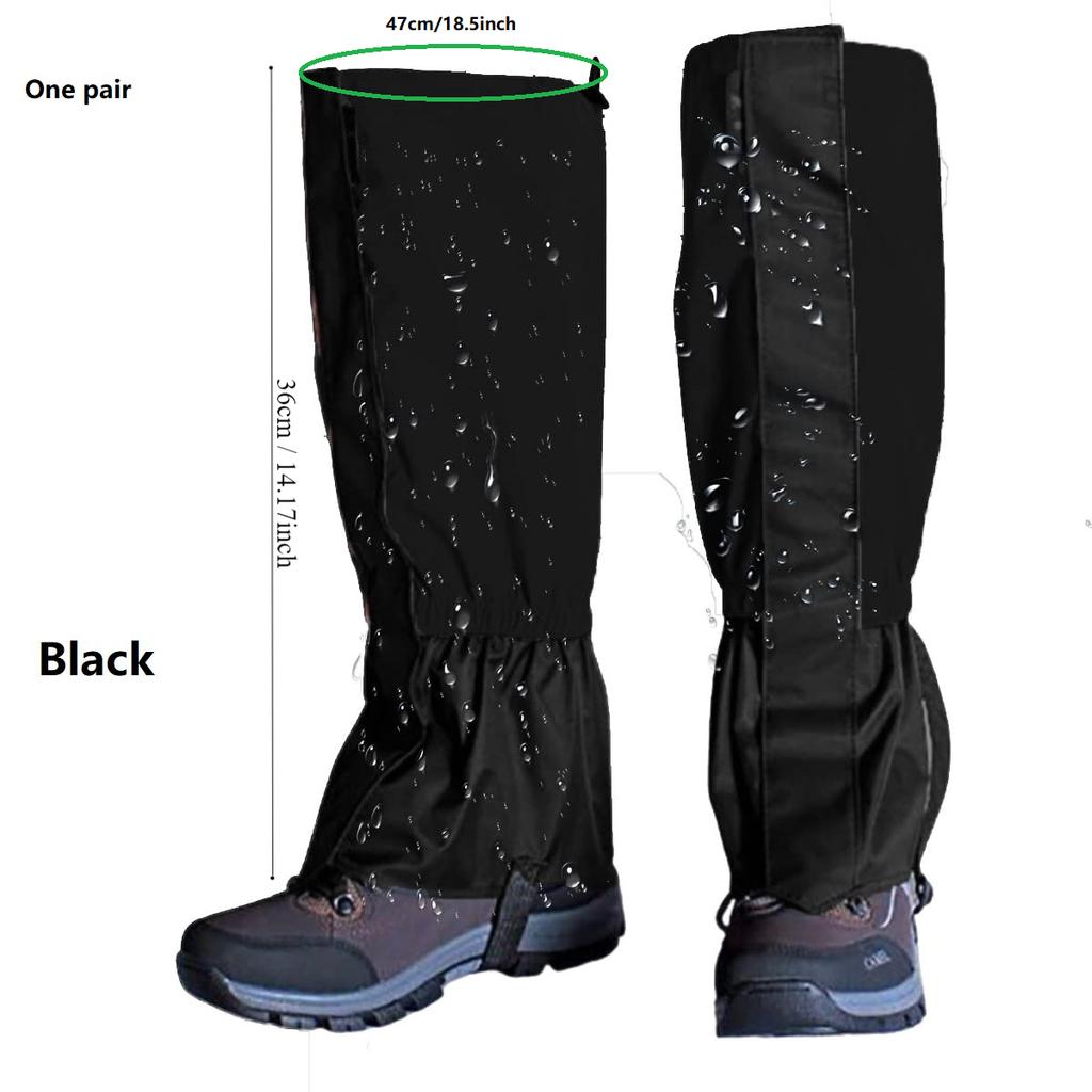 Leg Boot Gaiters Hiking Leg Gaiters Snake Gaiters- Snake Bite Protection for Lower Legs Adjustable Snow Boot Gaiters for Hiking and Snowshoeing