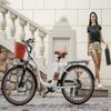 Electric Bike DYU C6 Pro 26" 250W Motor 15.6AH Max Range 80Km Load 120Kg White