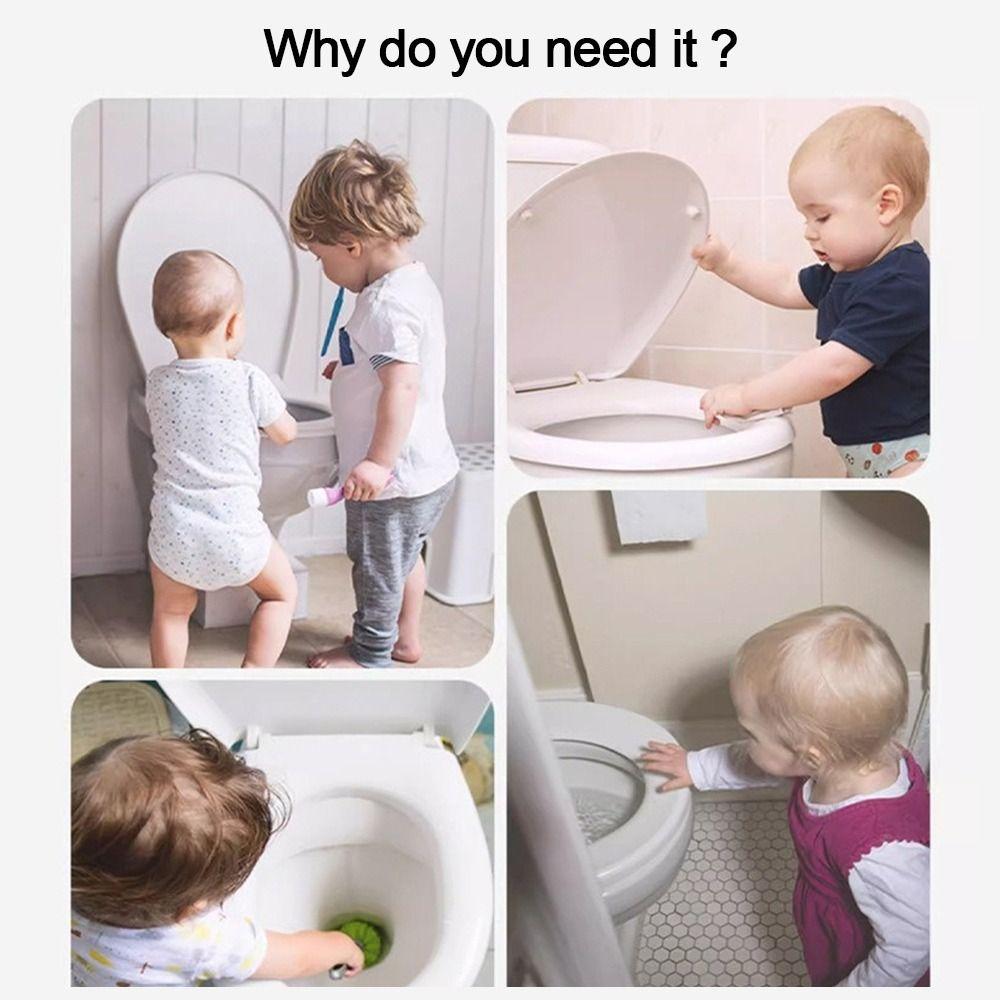 White Baby Toilet Locks Multi-functional Security Protection Locks Durable Security Latch