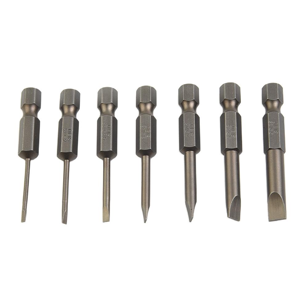 2.0 Screwdriver Bit 2.5 3.0 4.0 6.0 6.35mm Shank 7PCS