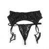 Sexy Lady Lace Suspender Garter Belt Lingerie G-String Thong Set Stocking Belt