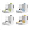 Automatic Pet Feeder Waterer Combo Cats Large Capacity Plastic Food Bowl Drinking Fountain Integrated