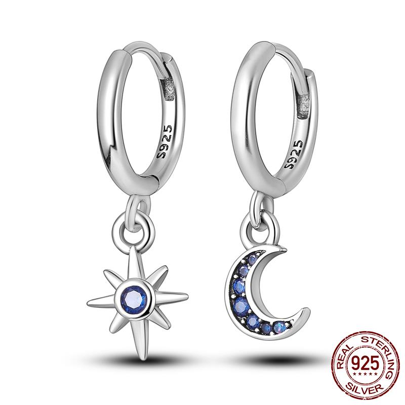 Heißer 925 Silber Herz CZ Cubic Zirkon Runde Daisy Blume Trio Stud Ohrringe Für Frauen Silber 925 Original Mode Schmuck