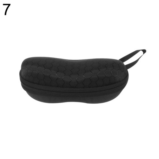 

Портативный ударопрочный футляр для солнцезащитных очков с застежкой-молнией и держателем для хранения 7