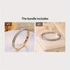 1pc Stainless Steel Bracelet Korean Style Simple Rose Gold Starry Pattern ins Wind-resistant, non-fading bracelet