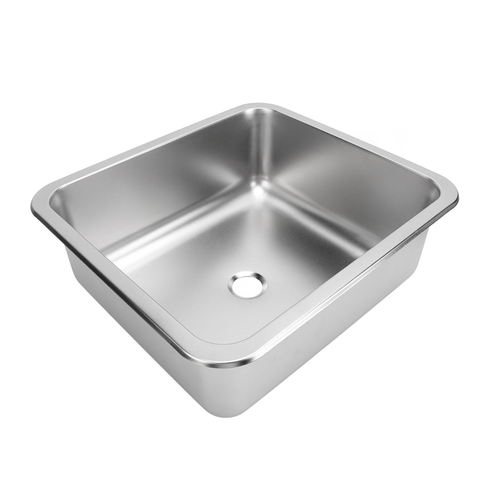 Раковина для автодома из нержавеющей стали 304, универсальная, большой вместимости, прямоугольная, кухонная моечная раковина для каравана, автодома, лодки, кемпера