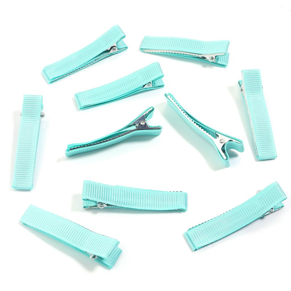 10pcs/Bag Multicolor Cloth Wrapped The Metal Duckbill Hair Clip For Jewelry Making Hairpins DIY Hairpins Base Decorations