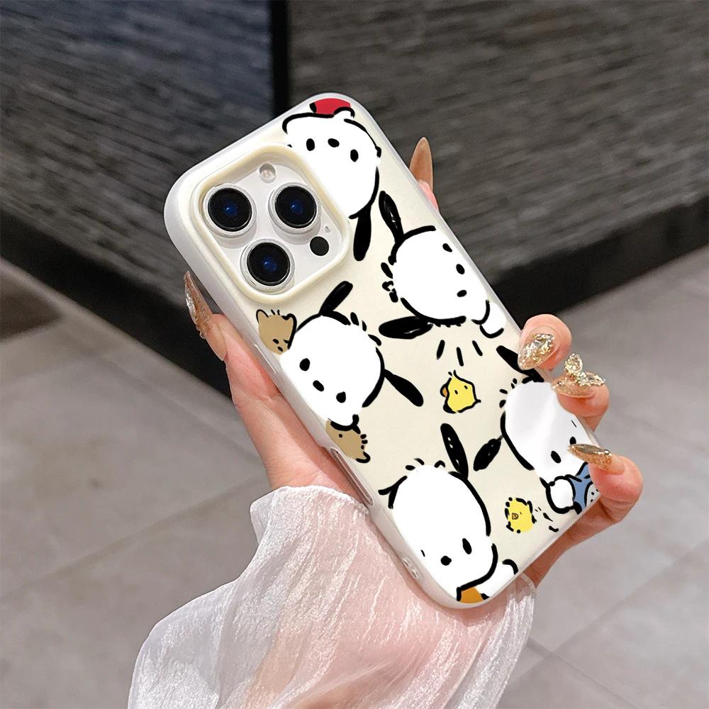 2 IN 1 Melody Kuromi Casing For Iphone 17 Pro Max 17 Air 16 15 14 13 12 11 Pro Max 16e 16 Plus 17Pro Hello Kitty Phone Case